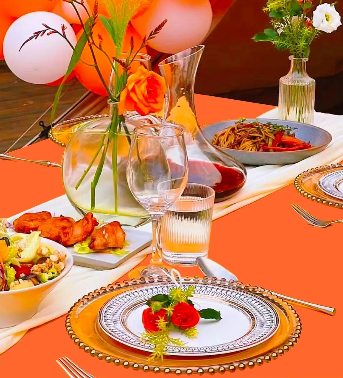 10 Pack Orange Tablecloth 60x102 inch Polyester Fabric Tablecloths for 6 Foot Rectangle Tables Wrinkle Resistant Linen Tablecloth Washable Table Covers for Party Wedding Events and Camping