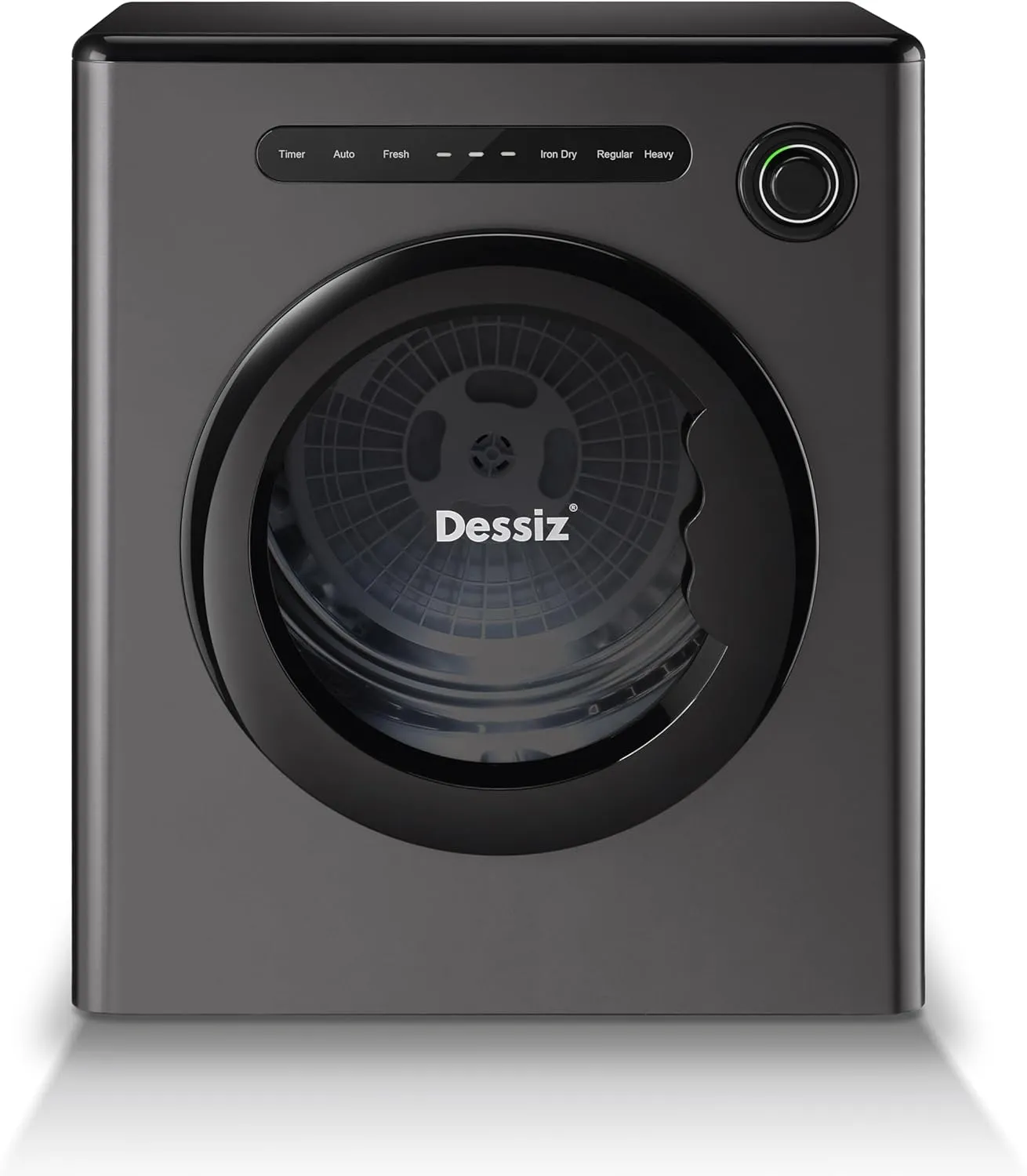 11LBS Compact Dryer with Exhaust Pipe and Electric Dryers with Stainless Steel Tub, Clothes Dryer Machine for Spaces, RVs and Apartments -Grey Quiet, Sturdy and Easy to Use