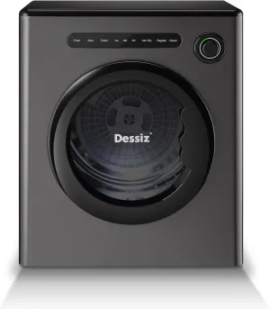 11LBS Compact Dryer with Exhaust Pipe and Electric Dryers with Stainless Steel Tub, Clothes Dryer Machine for Spaces, RVs and Apartments -Grey Quiet, Sturdy and Easy to Use