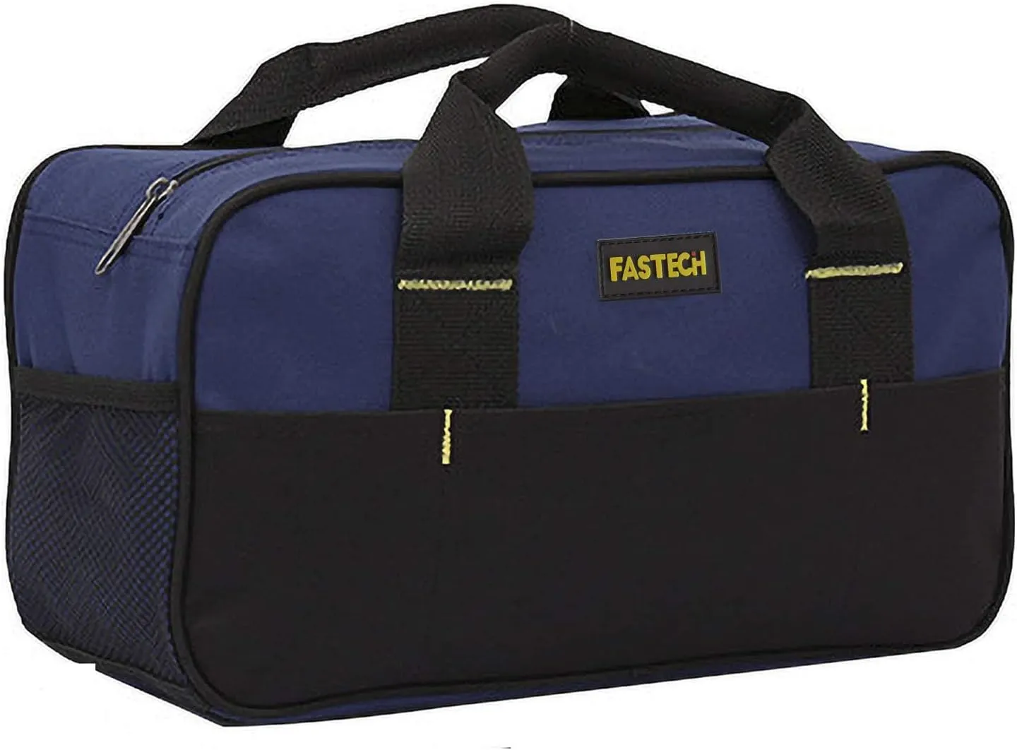 14 Inch Small Tool Tote Bag, Wide Mouth Tool Tote Bag, Waterproof Tool Organizer Bag, Multi-Pockets Wide Mouth Tool Tote For Man/Woman (Blue)