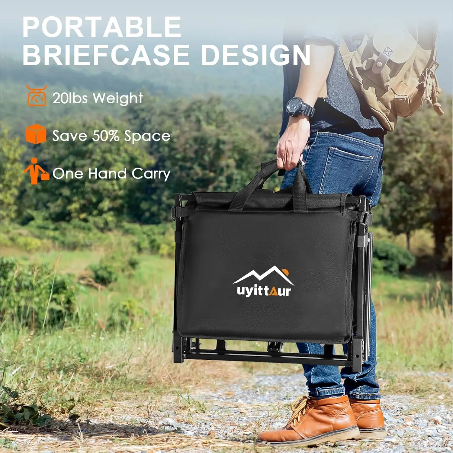 140L Collapsible Wagon Cart Foldable, Portable Folding Wagon with Silent Universal Wheels, Utility Grocery Cart for Camping Sports Shopping, Black