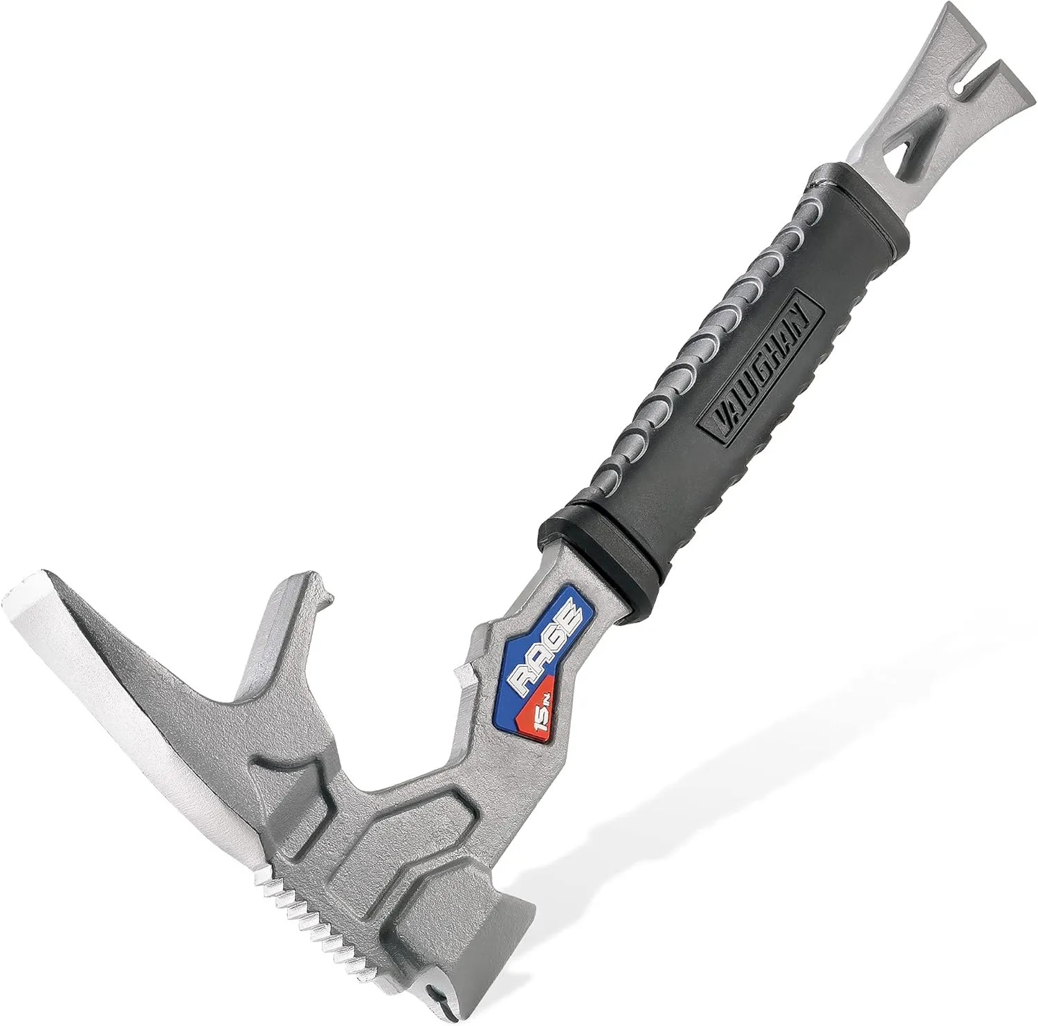 15 Inch Multi-Function Demolition Tool, Hammer, Nail Puller, Multi-Use, Heavy Duty Construction, DIY Hand Tools - Blue 050042