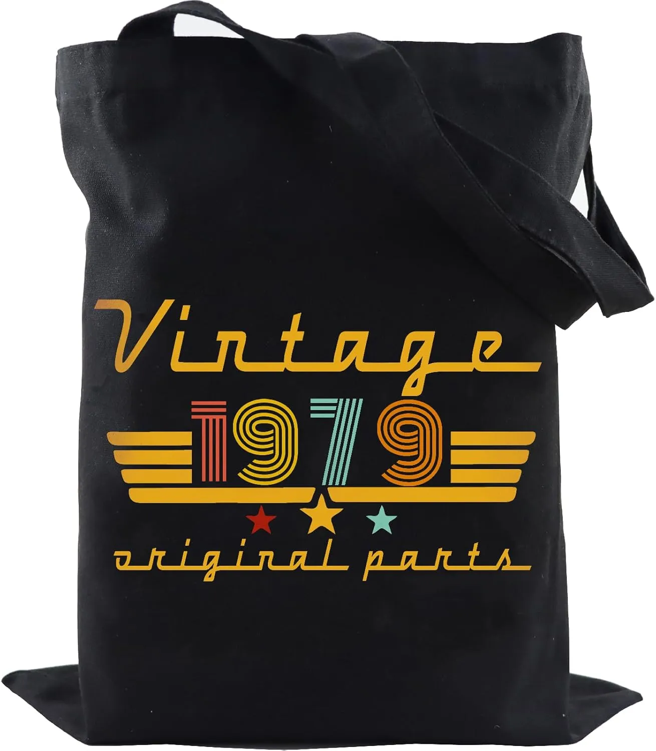 1970 1971 1972 1973 1974 1975 1976 1977 1978 1979 Birthday Gifts for Women, Reusable Canvas Tote Bag for Traveling