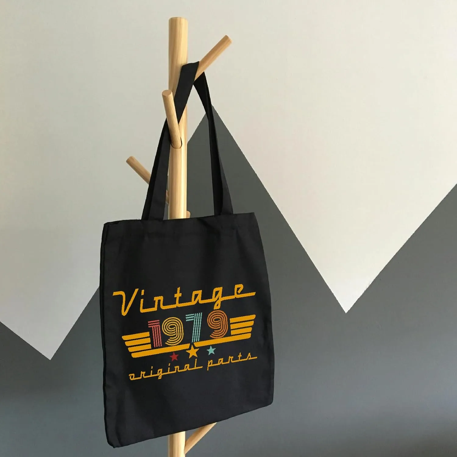 1970 1971 1972 1973 1974 1975 1976 1977 1978 1979 Birthday Gifts for Women, Reusable Canvas Tote Bag for Traveling