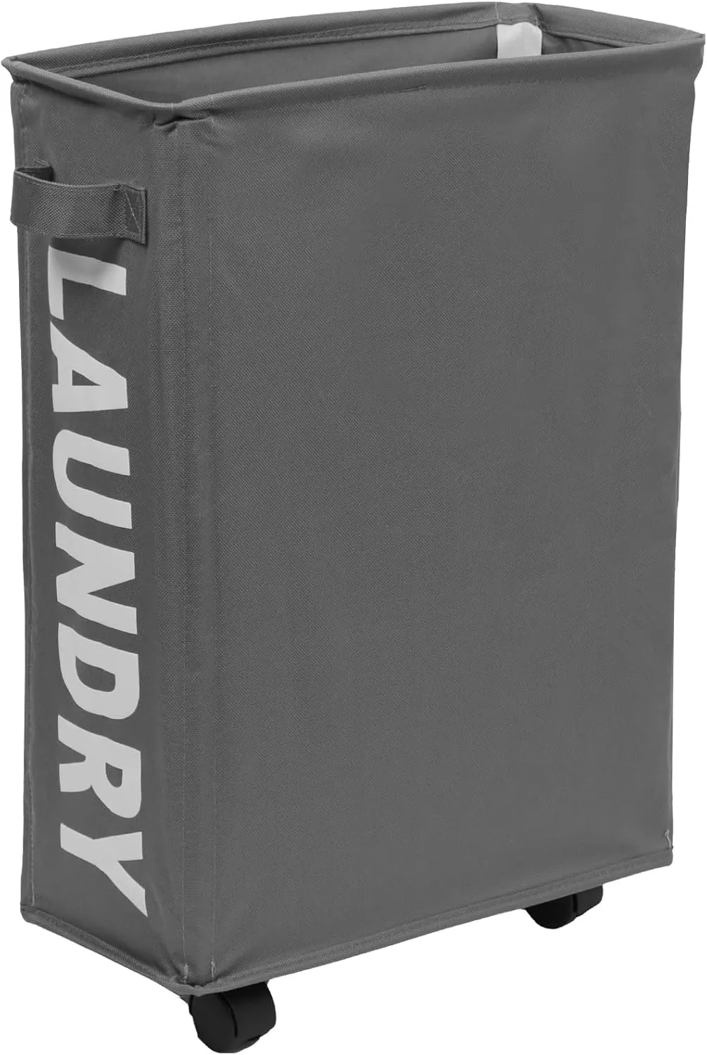23inch Slim Laundry Basket 44L Rolling Laundry Hamper on Wheels Collapsible Clothes Hamper with Handle Freestanding Laundry Bin Narrow Laundry Bag Yoga Mat Storage Racks for Clothes Toys Yo
