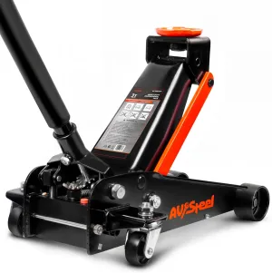 3 Ton Heavy Duty Hydraulic Floor Jack for Car (6600 lbs) With Single Piston Pump, Quick Lift, Lifting Range 5.5'' to 18.5''