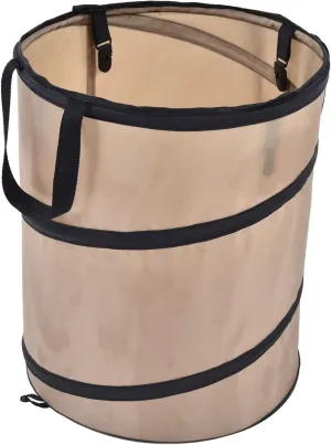 37.8L Collapsible Leaf Trash Garden garbage bag barrel Can Reinforced Steel Spring Oxford Cloth Collapsible Container Small Size