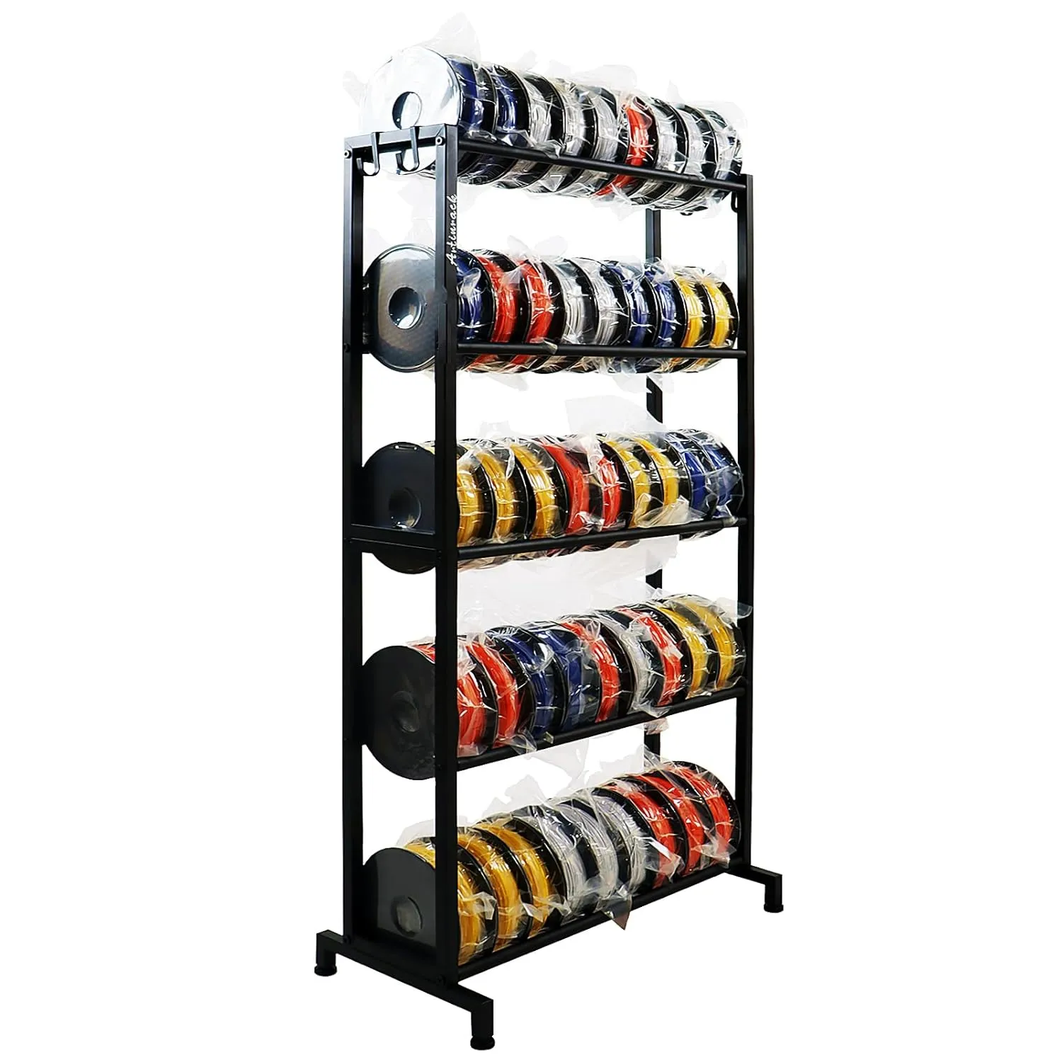 3D Printer Filament Rack, Heavy Duty Storage Shelves for 3D Printing Filaments, 5 Tier Large Capacity Filament Storage for 3D Printing Business