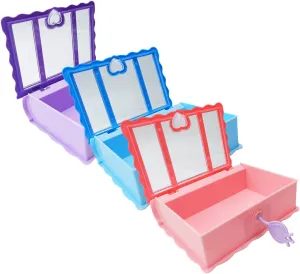 3pcs Candy Case with Lock Wedding Table Adornment Large Storage Bag Display Holder Festival Candy Case Stationery Holder