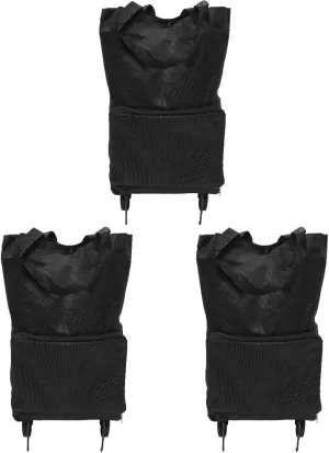 3pcs Reusable Grocery Pouch Collapsible Trolley Shopping Bag Easy to Store