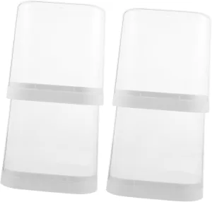 4pcs Transparent Figurine Display Box Stackable Action Figure Storage Case for Collectibles and Handicrafts for Doll and Model Showcase