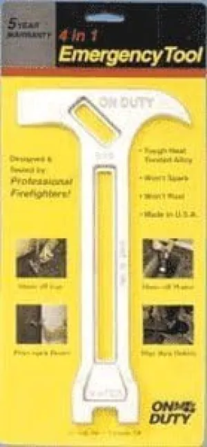 515100 On-Duty Emergency Gas and Water Shutoff 4-in-1 Tool for Earthquakes, Hurricanes, Fires, Floods, Disasters and Emergencies by SurvivalKitsOnline