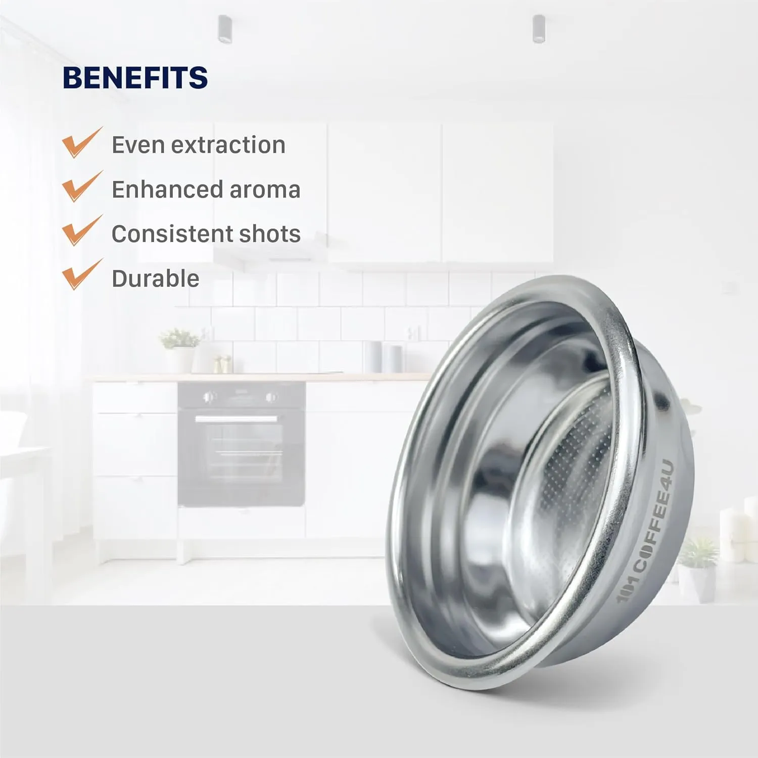 58mm Portafilter Basket – Double Shot 18g Capacity – Fits Breville BES900XL, BES920XL, BES980XL, BES990BSS, Nuova Simonelli – Stainless Steel Espresso Filter