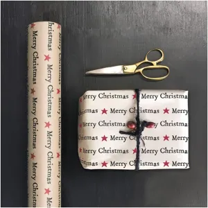 5m Merry Christmas Wrapping Paper, Eco Friendly, Kraft Festive Gift Wrap Roll, Wrap, Christmas Wrapping Kits, Christmas Paper Roll