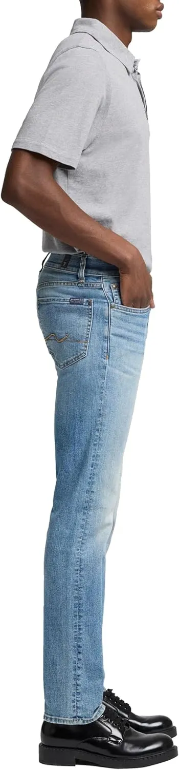 7 For All Mankind Men's Slimmy Clean Pocket Slim Fit Jeans