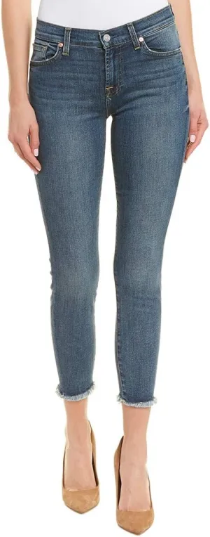 7 For All Mankind Women's Gwenevere Ankle Skinny Mid Rise Jean