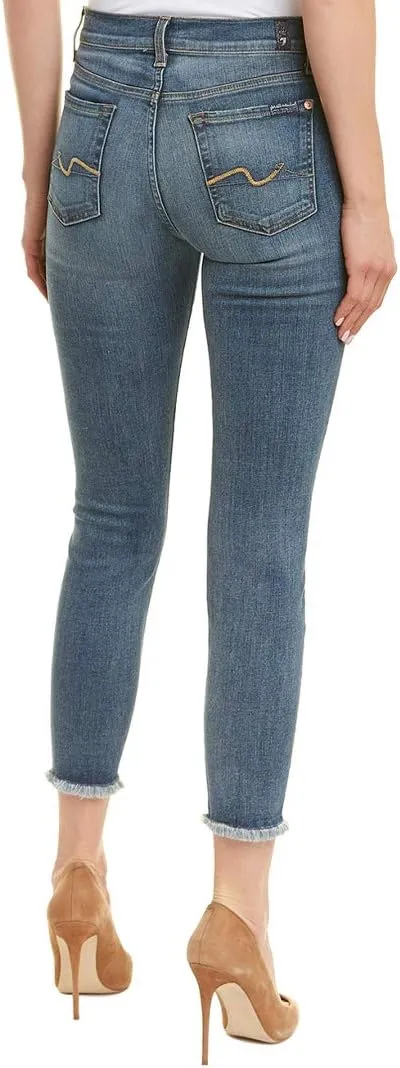 7 For All Mankind Women's Gwenevere Ankle Skinny Mid Rise Jean