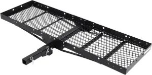 750 Lbs Capacity Hitch Mount Cargo Carrier Basket - Heavy-Duty Cargo Baskets, 60" x 19" x 6" Cargo Rack Rear Luggage Basket for Car and SUV