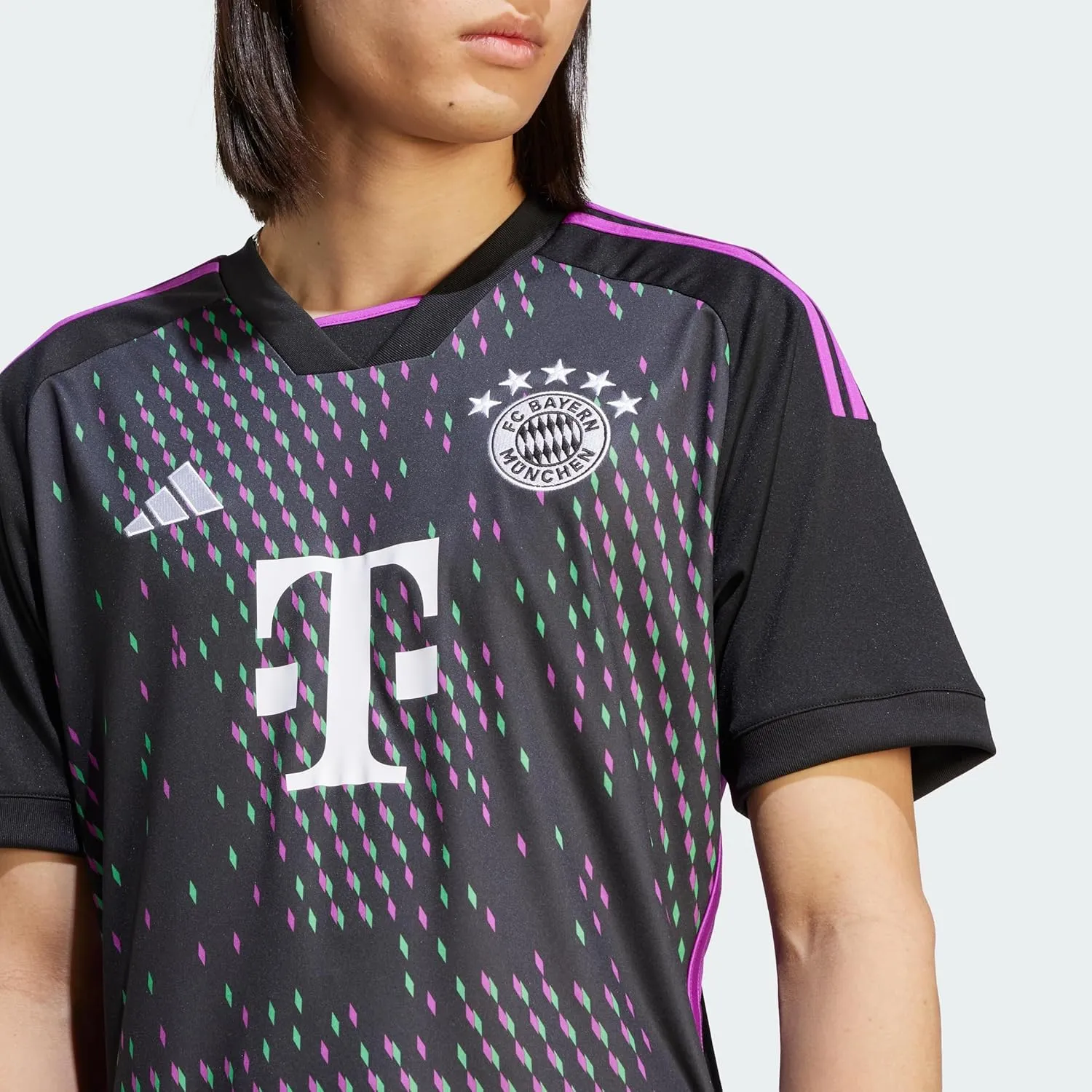adidas Men's Soccer Bayern Munich 23/24 Away Jersey - Unifying Message, Moisture-Wicking Fabric Eco-Friendly Materials