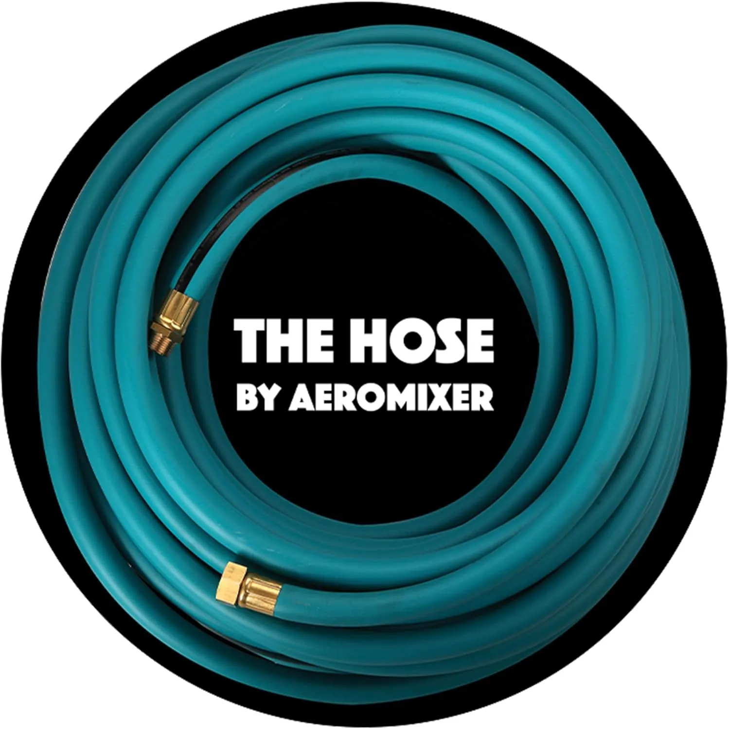Aeromixer THE HOSE - 1 Inch Garden Hose 25 Ft, Kink Free Commercial Garden Hoses, Heavy Duty Industrial Water Hoses for Outdoors, 650 PSI High-Pressure Watering Tool for Farming and Gardening