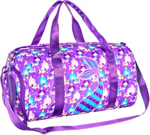 AGSDON Dance Ballet Bags for Girls, Kids Duffle Gym Bag Travel with Shoe Compartments Sports Ballet Bag Teens Weekender Sleepover Carry On Bag Unicorn/Dinosaur