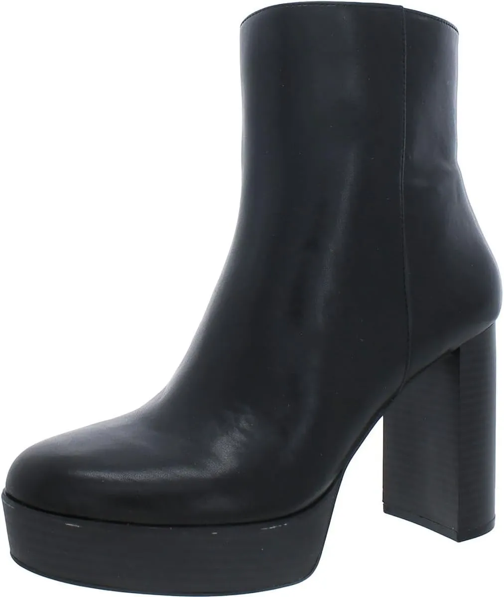 Alfani Womens Galsuenda Faux Leather Booties
