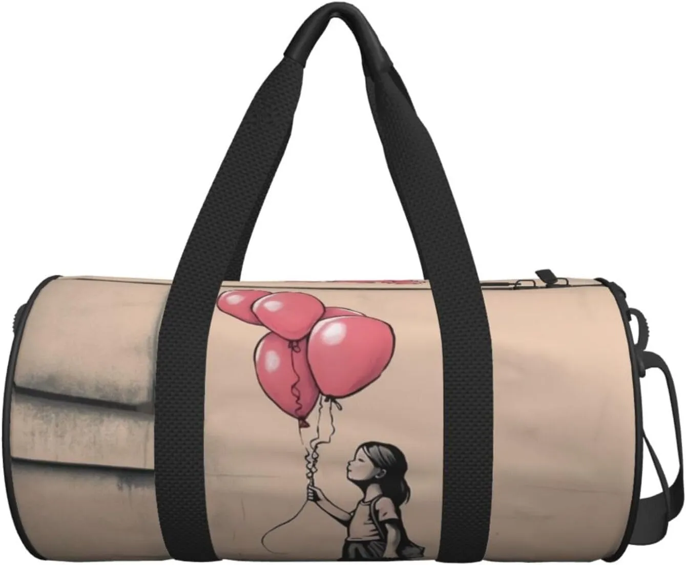 Always Girl with Balloons Travel Duffle Bag for Men Women Sport Gym Bag Foldable Weekender Bag Carry on Overnight Bag for Travel Swimming Basketball