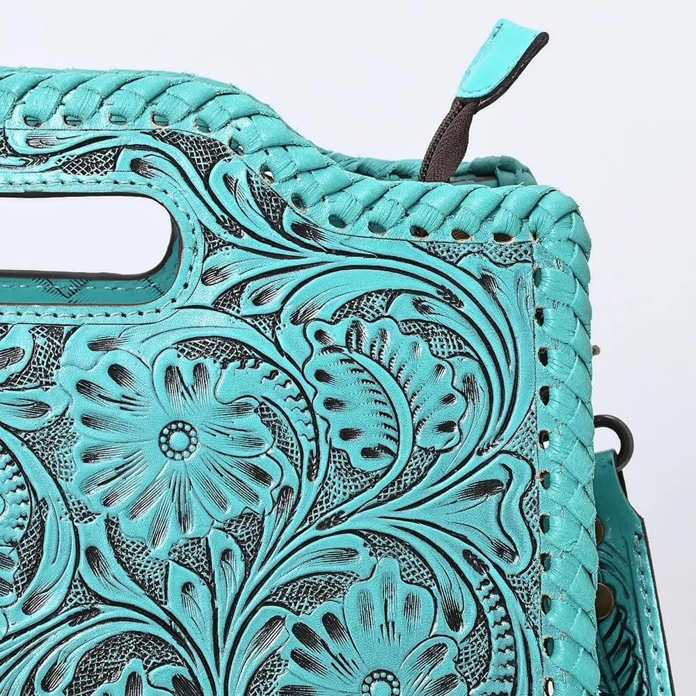 American Darling Clutch Hand Tooled Genuine Leather Women Bag Western Handbag Purse