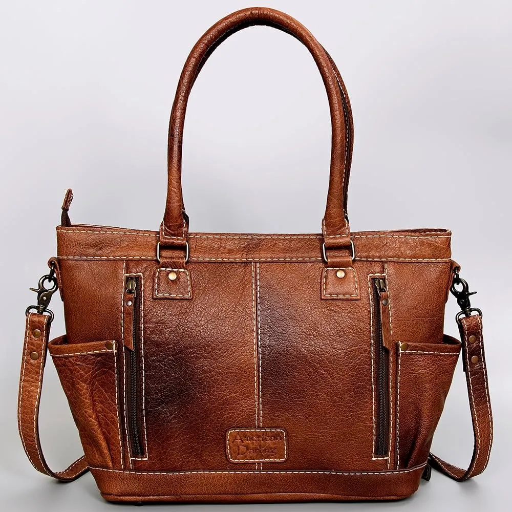 American Darling Tote Saddle Blanket Genuine Leather Women Bag Western Handbag Purse