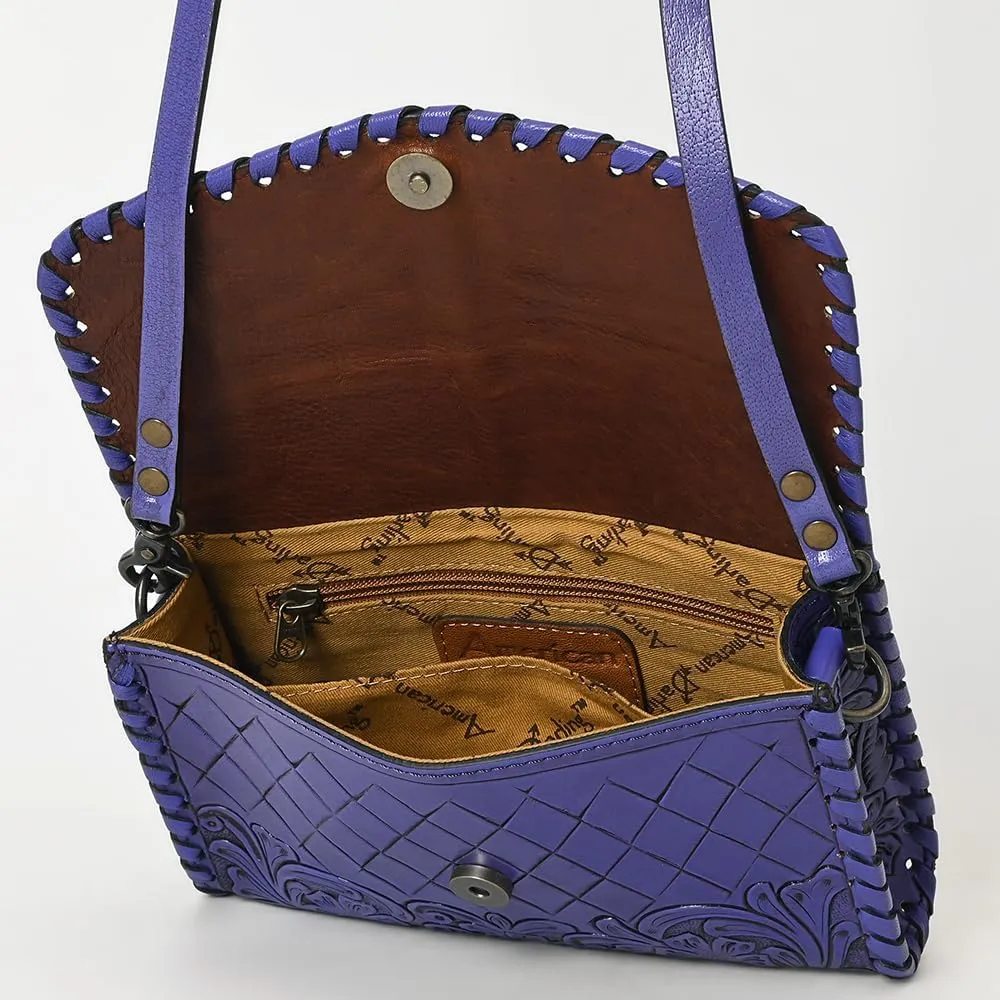 American Darling Wallet Hand Tooled Genuine Leather Women Bag Western Handbag Purse