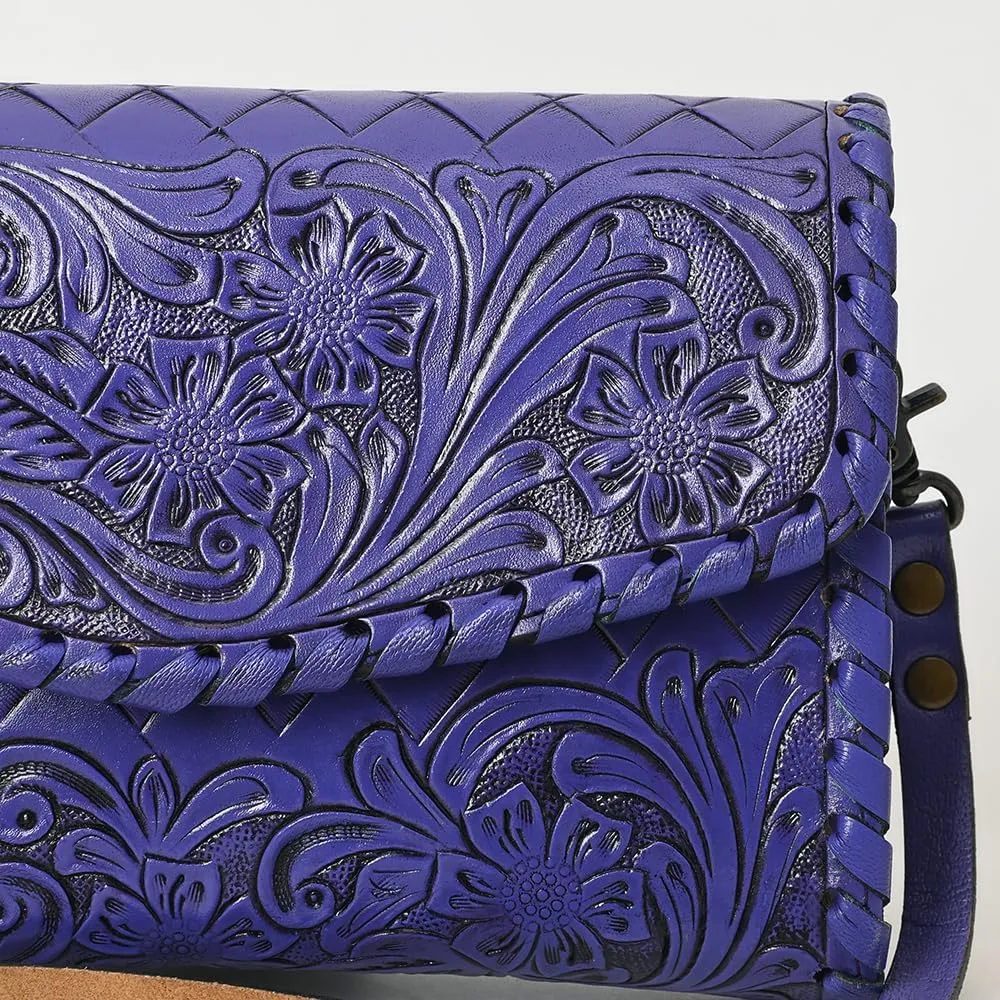 American Darling Wallet Hand Tooled Genuine Leather Women Bag Western Handbag Purse