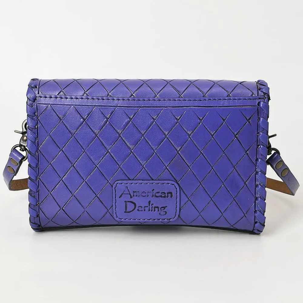American Darling Wallet Hand Tooled Genuine Leather Women Bag Western Handbag Purse