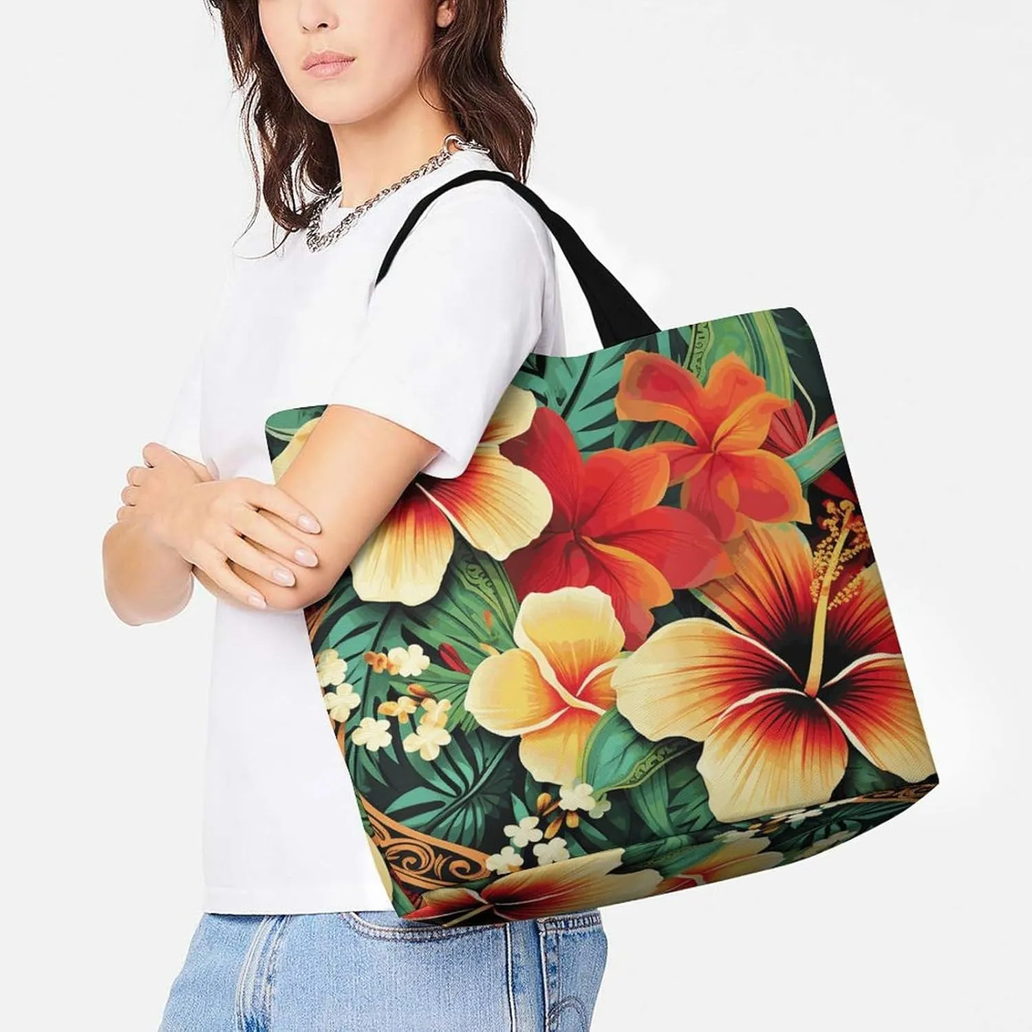 Ancient Egyptian Tote Bag for Women Reusable Grocery Shoulder Bags Shopping Bag for Travel, Groceries