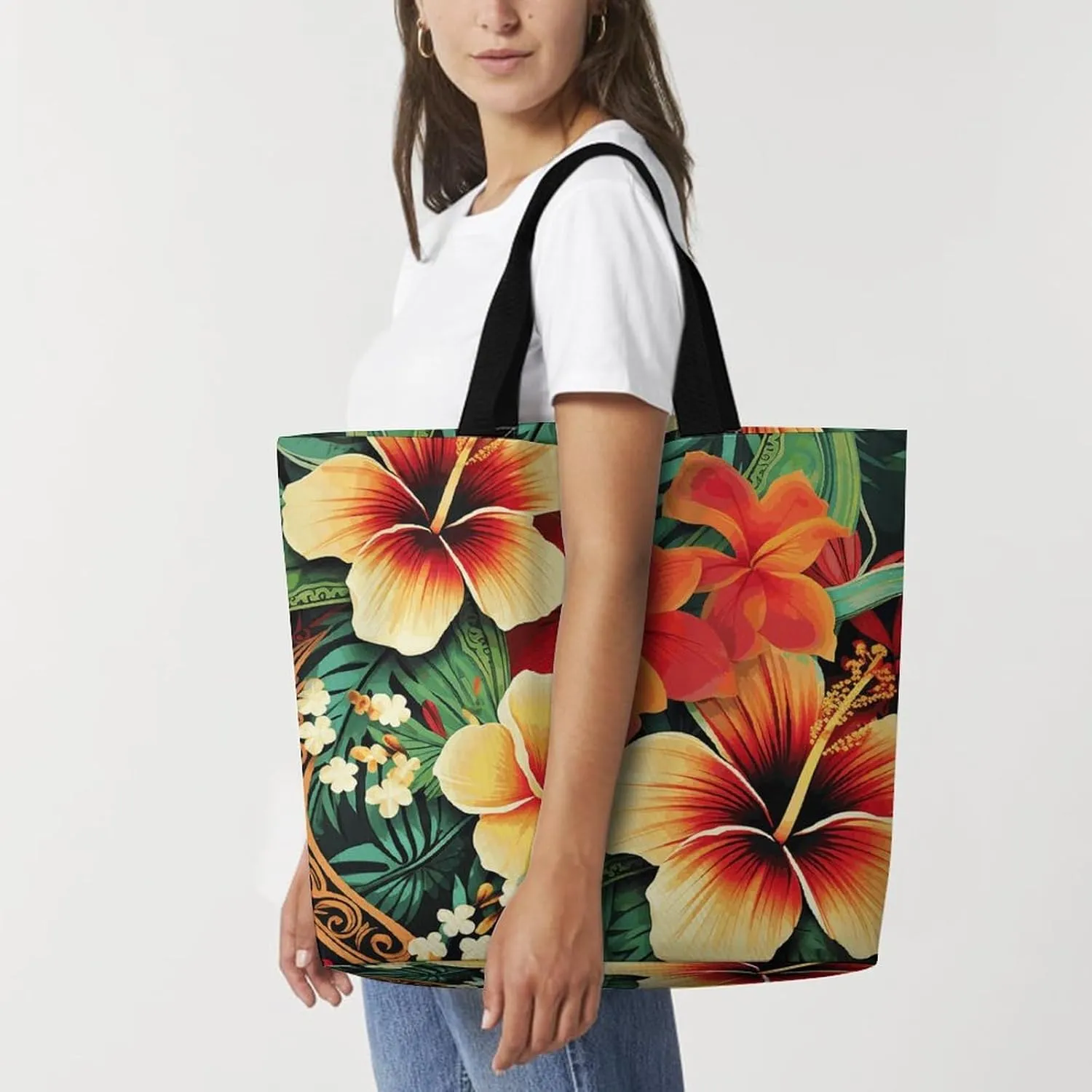 Ancient Egyptian Tote Bag for Women Reusable Grocery Shoulder Bags Shopping Bag for Travel, Groceries