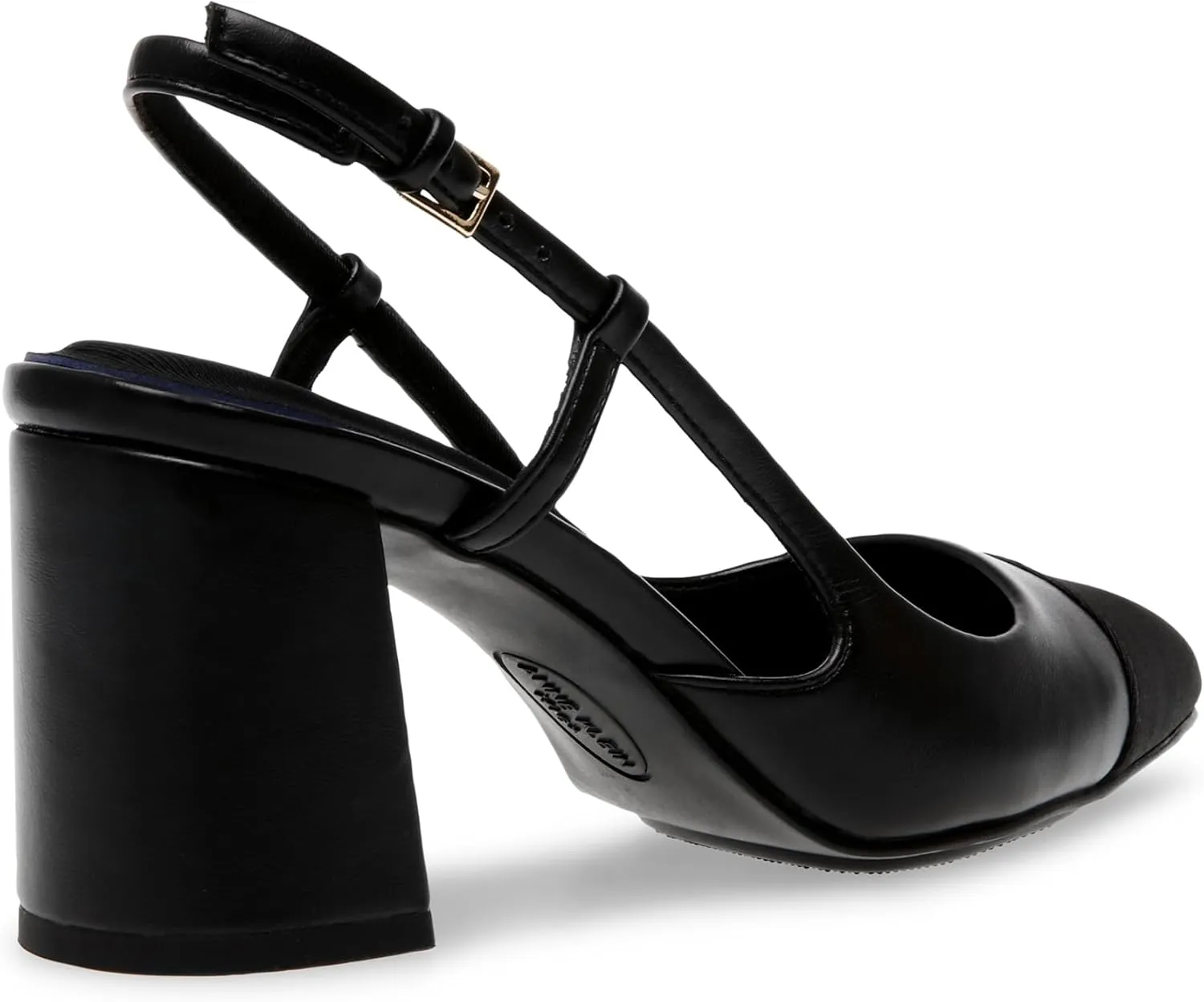Anne Klein Womens Brooklyn Faux Leather Pointed Toe Slingback Heels