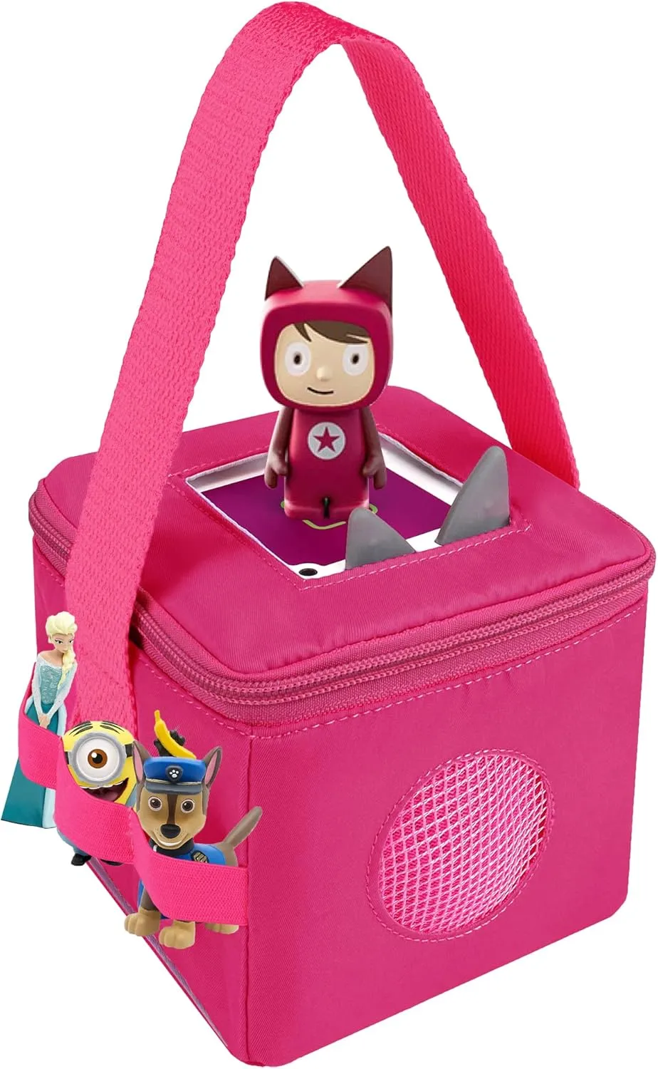 Annmore Bag for Toniebox and Tonies Characters, Purple Carrying Case for Creative Tonies Figures, Tote Bag for Kids Toniebox Starter Set, Boys and Girls Birthday Gift Ideas