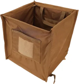 Arborist Throw Line Storage Cube, 33l Large Capacity Oxford Cloth Arborist Throw Bag, Foldable Rope Bag | Arborist Equipment | Lineman Climbing Gear for Picnic Camping BBQ (Khaki)