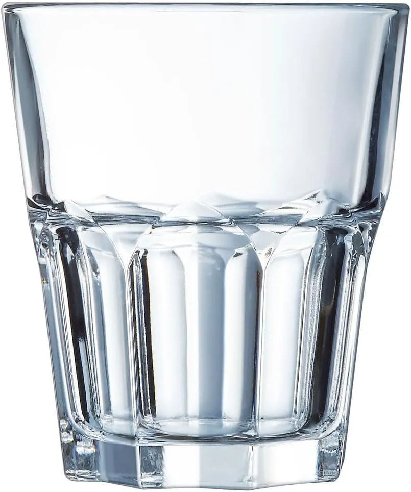 Arcoroc - Granity Collection - 6 Low Tempered Glass Glasses 27 cl Stackable - Professional use - Extremely Resistant - Made in France - Reinforced Packaging for Online Sale