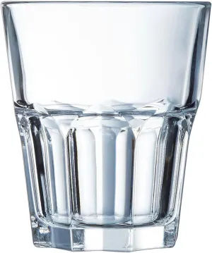 Arcoroc - Granity Collection - 6 Low Tempered Glass Glasses 27 cl Stackable - Professional use - Extremely Resistant - Made in France - Reinforced Packaging for Online Sale