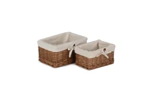 Autumn Double Steamed Willow Tray With Lining Set 2