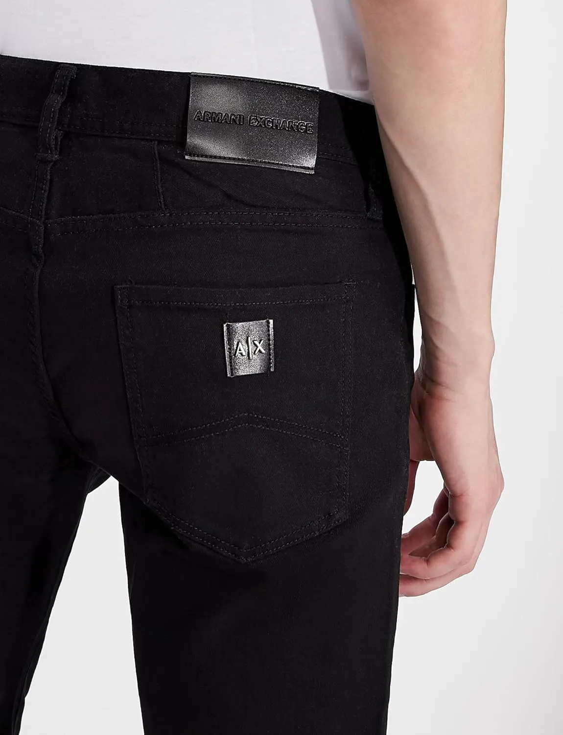 A|X ARMANI EXCHANGE Men's 5 Pocket Stretch Twill Slim Denim