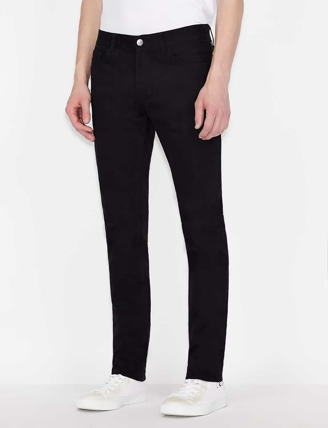 A|X ARMANI EXCHANGE Men's 5 Pocket Stretch Twill Slim Denim