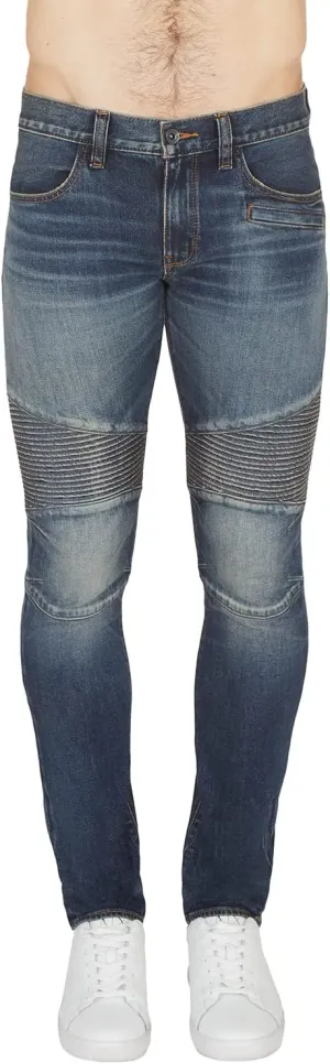 A｜X ARMANI EXCHANGE Men's J27 Mid Tone Skinny Biker Jeans