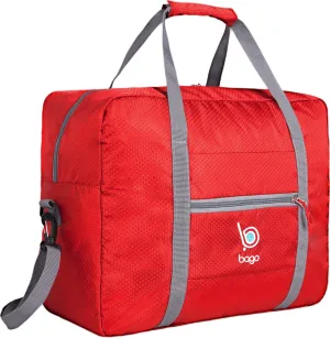 Bago Personal Item Travel Bag For Airlines - Fits As 18x14x8 inches Travel Bag Spirit & Frontier Airlines - Foldable Duffle Bag For Travel - Personal Item Bag Small Carry On Bag For Air Travel