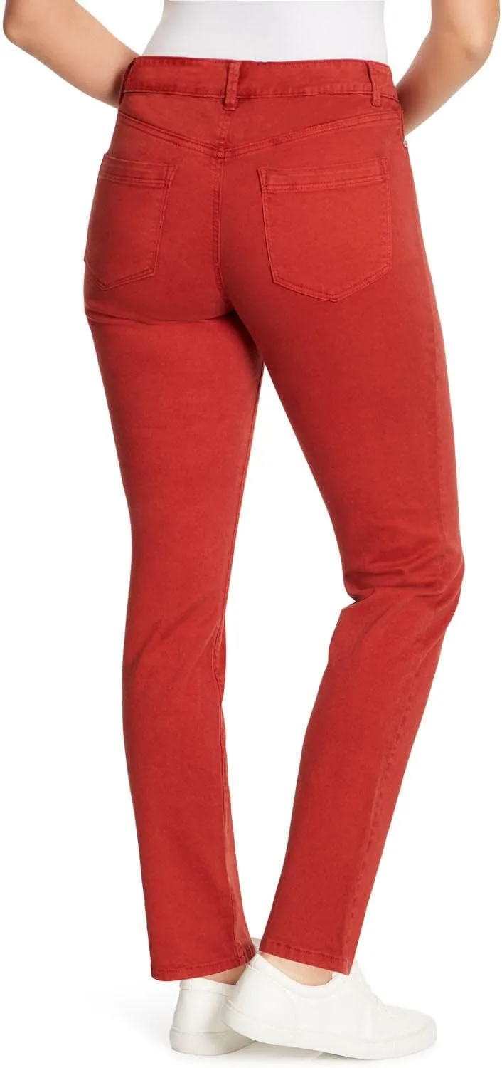 Bandolino Women's Amy Tummy Control Straight Leg Denim Jean