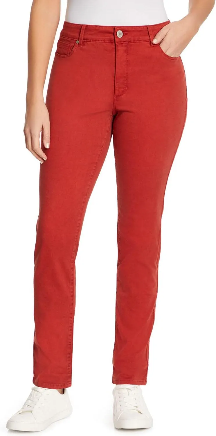 Bandolino Women's Amy Tummy Control Straight Leg Denim Jean