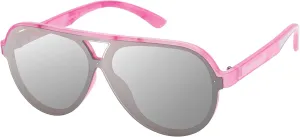 BEARPAW Women's Ladies Plastic Shield Aviator Eco-Friendly Sunglass