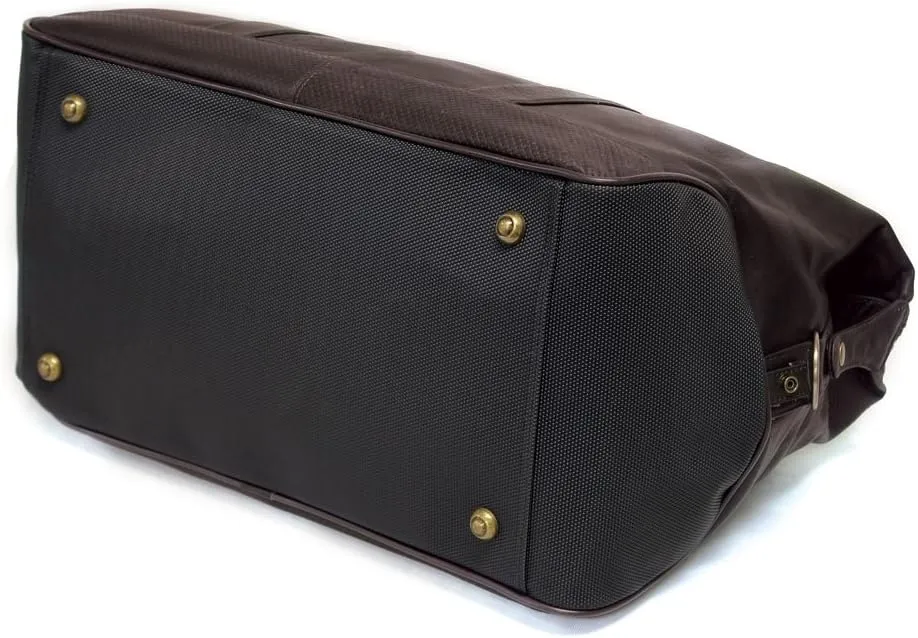 Bellino Eiffel Leather Duffle, Brown, One Size