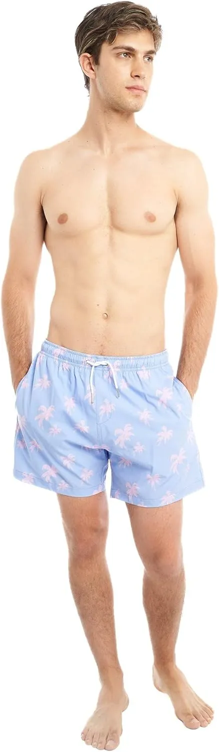 BERMIES Men’s Swim Trunks with Compression Liner - 5.5” Inseam, Quick-Dry, 4-Way Stretch, UPF 50 , Eco-Friendly Fabric