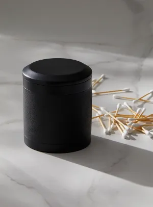 Black textured decorative jar